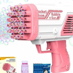 Space Rocket Bazooka Bubble Gun Electric Automatic Bubble Maker