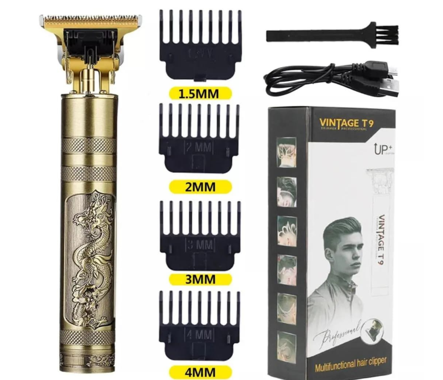 Vintage T9 Hair Trimmer Rechargeable Hair Clipper